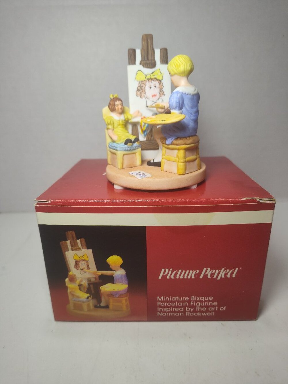 Norman Rockwell Picture Perfect The Artist's Daughter 1988 Figurine Box
